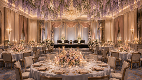Elegant wedding couple