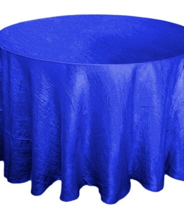 Royal 117" Crinkle Taffeta Round Tablecloth