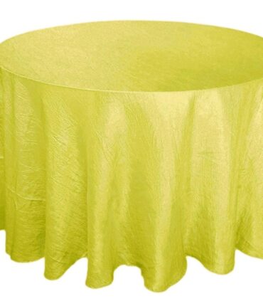 Yellow 117 Crinkle Taffeta Round Tablecloth