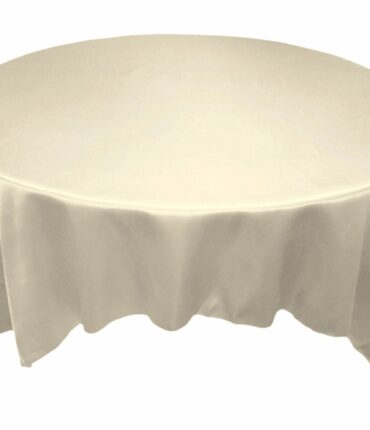 90" Overlay (Satin) - Ivory