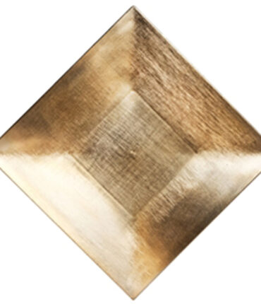 12" Square Charger Plates - Case of 24pcs - Gold