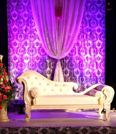20ft x 10ft Damask Flocking Backdrops – Black White