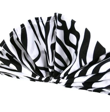 20 x 20 Napkins (Zebra) 5pcs - Black