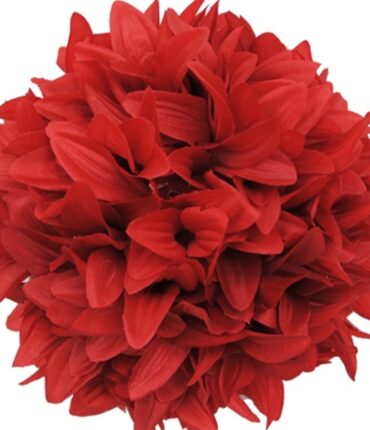 4 x ALWAYS CLOUD 9 Kissing Balls - Red Dahlias