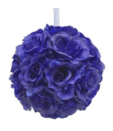 4 x HI HONEY! Kissing Balls - Navy Blue Roses