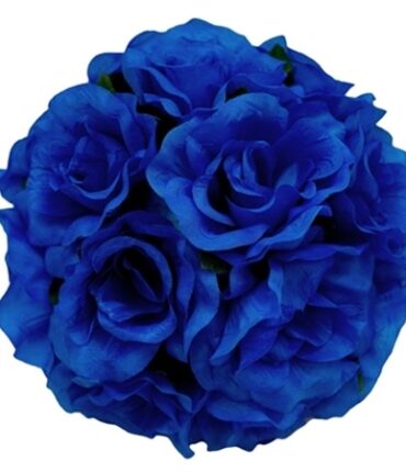 4 x HI HONEY!Kissing Balls - Royal Blue Roses