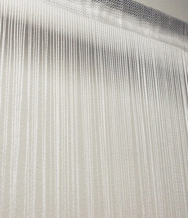 4ft x 12ft Fringe Inspired String Tassel Curtain - White
