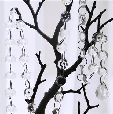 5 x Crystal Garland - Acrylic Clear