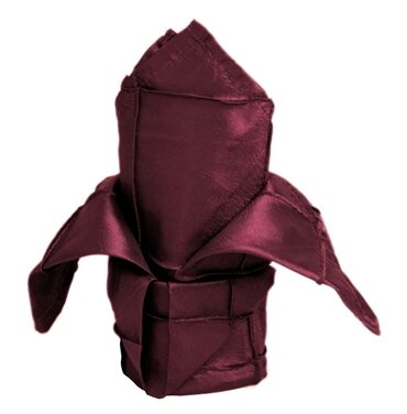 5pk Napkins (Pintuck) - Burgundy