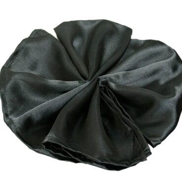 5pk Satin Napkins - Black
