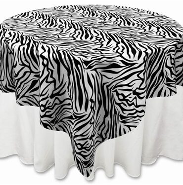 60" Overlay (Zebra) - Black