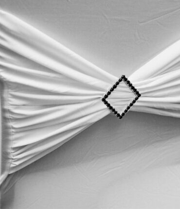 Diamond Buckle for chair sash - Black Diamond