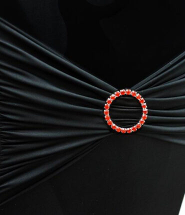 Diamond Buckle for chair sash - Red Circle