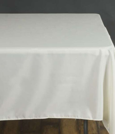 Ivory 70" Polyester Square Tablecloth