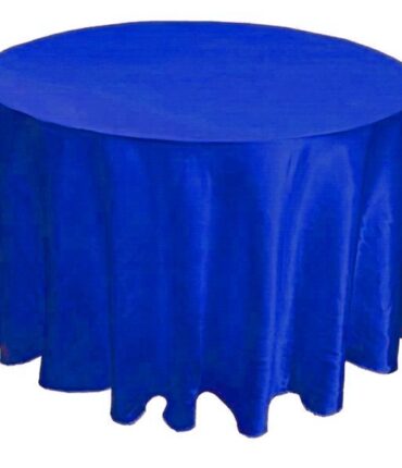Royal Blue 108" Satin Round Tablecloth