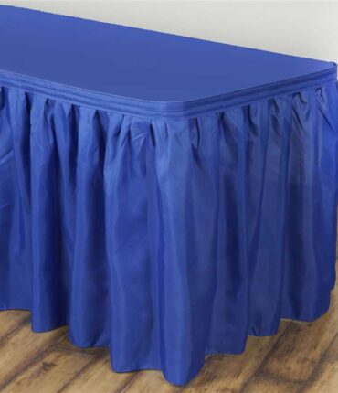 Royal Blue Table Skirt Polyester - 17'