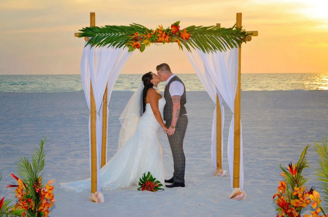 Tropical Florida Beach Wedding